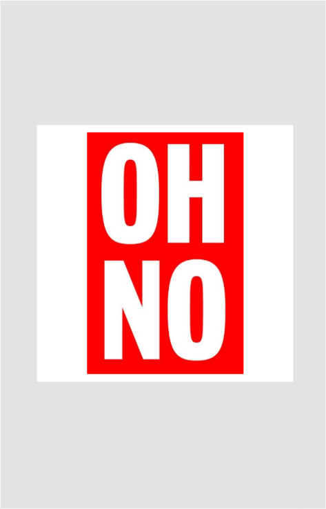Oh No Sticker