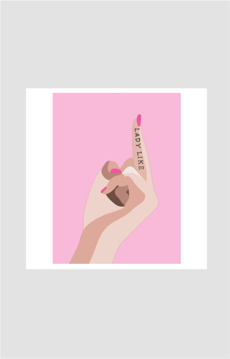 Lady Like Sticker