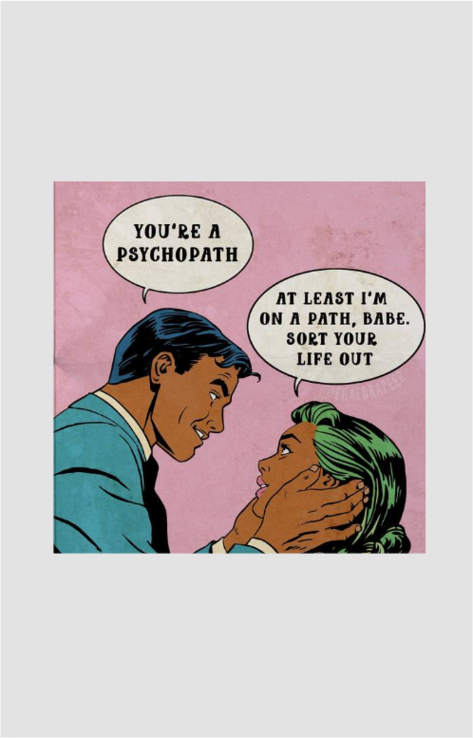 On a Psychopath Sticker