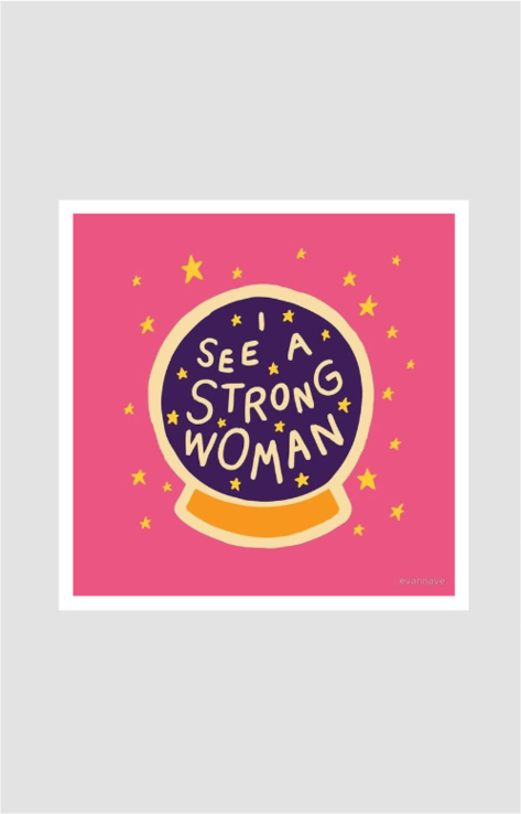 I See a Strong Woman Sticker