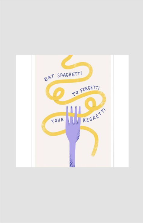 Regretti Spaghetti Sticker