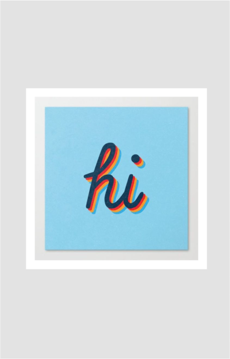 Hi Sticker