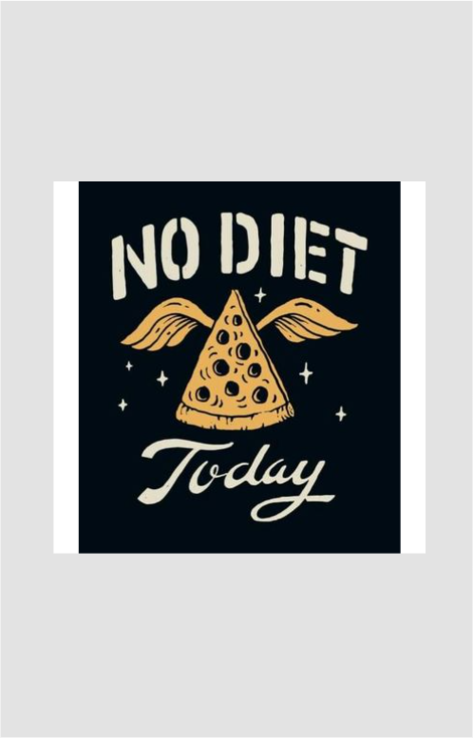 No Diet Today Sticker