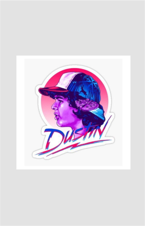 Dustin Stranger Things Sticker