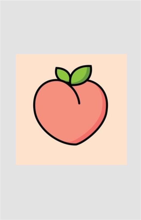 Peachy Sticker