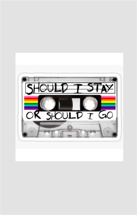 Should I Stay Sticker