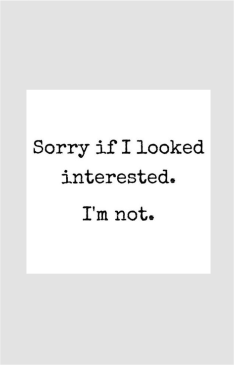Sorry I Looked Interested Sticker