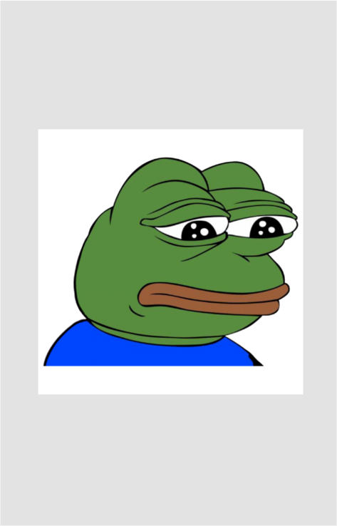 Worried Pepe Sticker