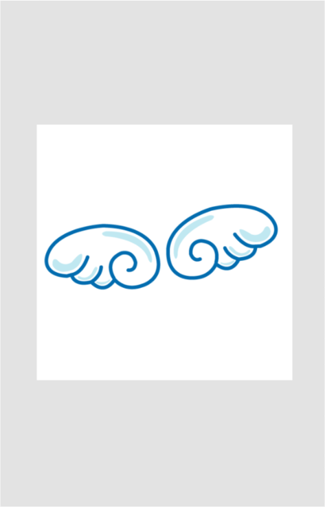 Doodle Wings Sticker