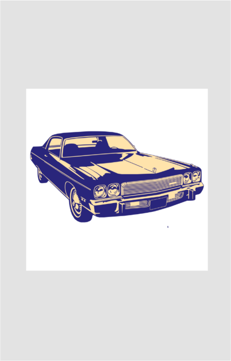 Vintage Car Sticker
