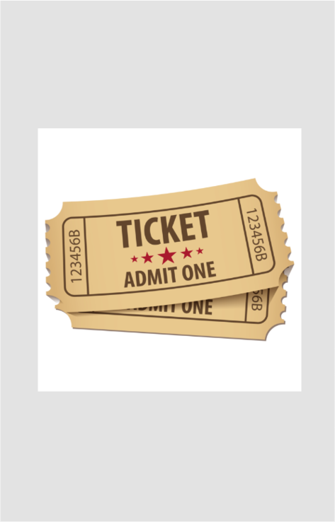 Ticket Please Sticker