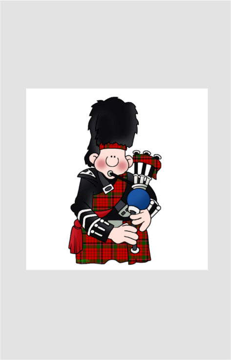 Bagpiper Sticker