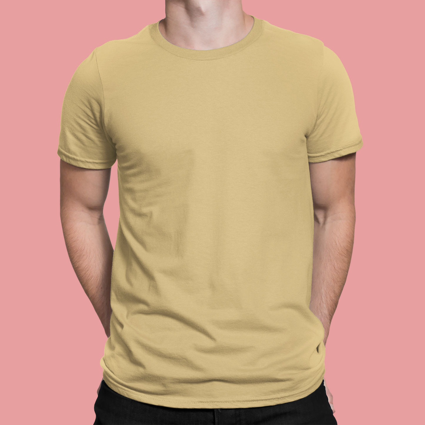 Beige Unisex T-Shirt | Solids | Bae6