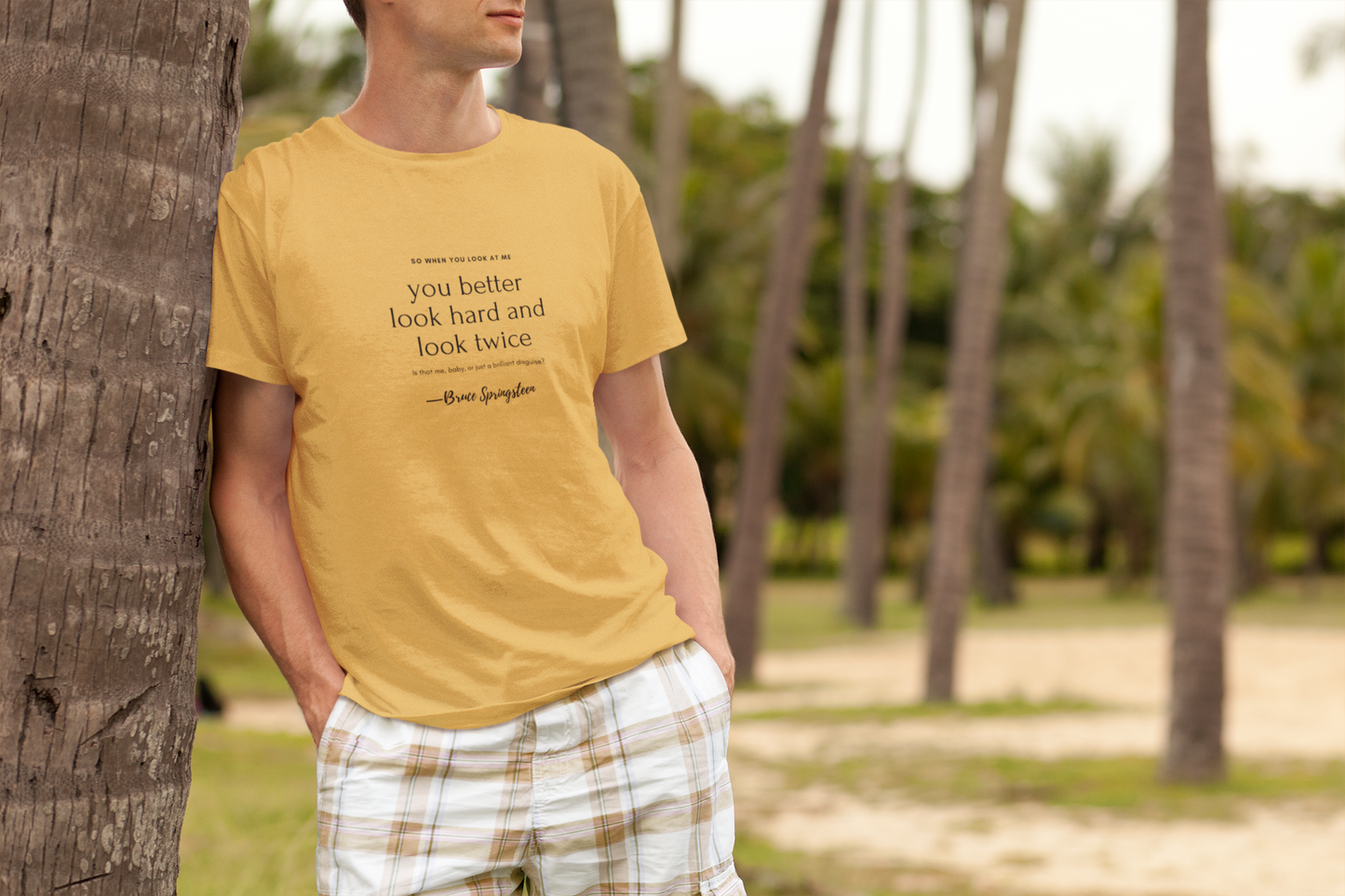 Look Hard Bruce Springsteen | Unisex T-Shirt | Bae6