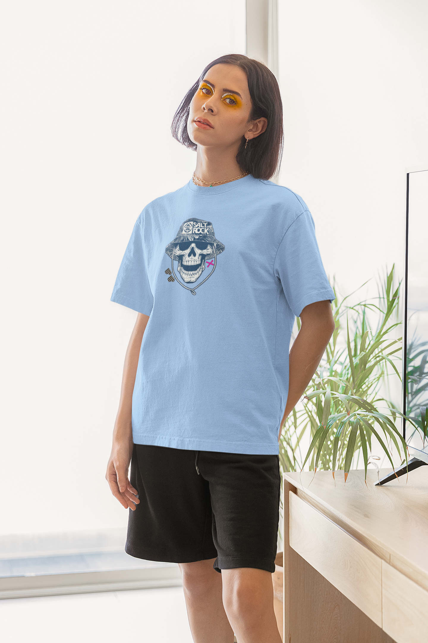 Salt Rock Skull | Oversized T-Shirt | Bae6