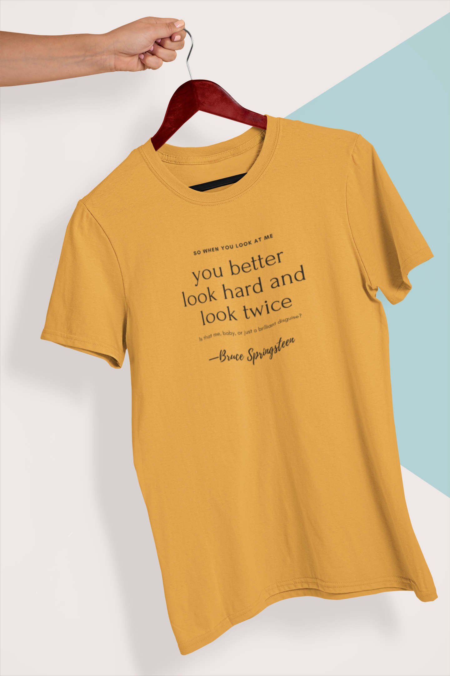 Look Hard Bruce Springsteen Unisex T-Shirt - Image 2