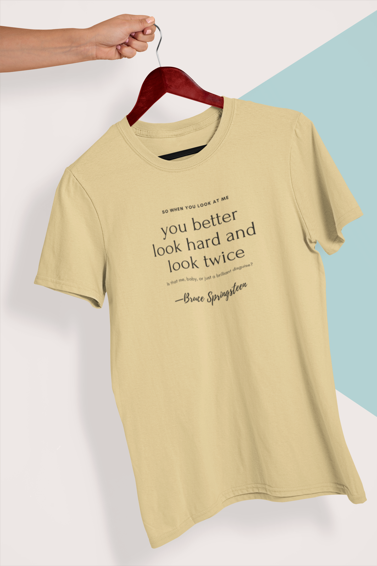 Look Hard Bruce Springsteen Unisex T-Shirt - Image 4