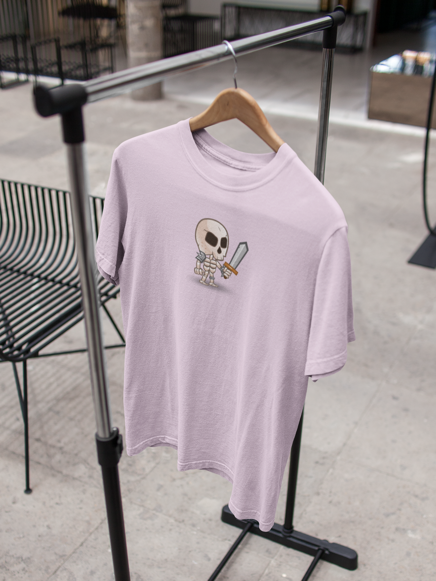 Tiny Skeleton Oversized T-Shirt - Image 3