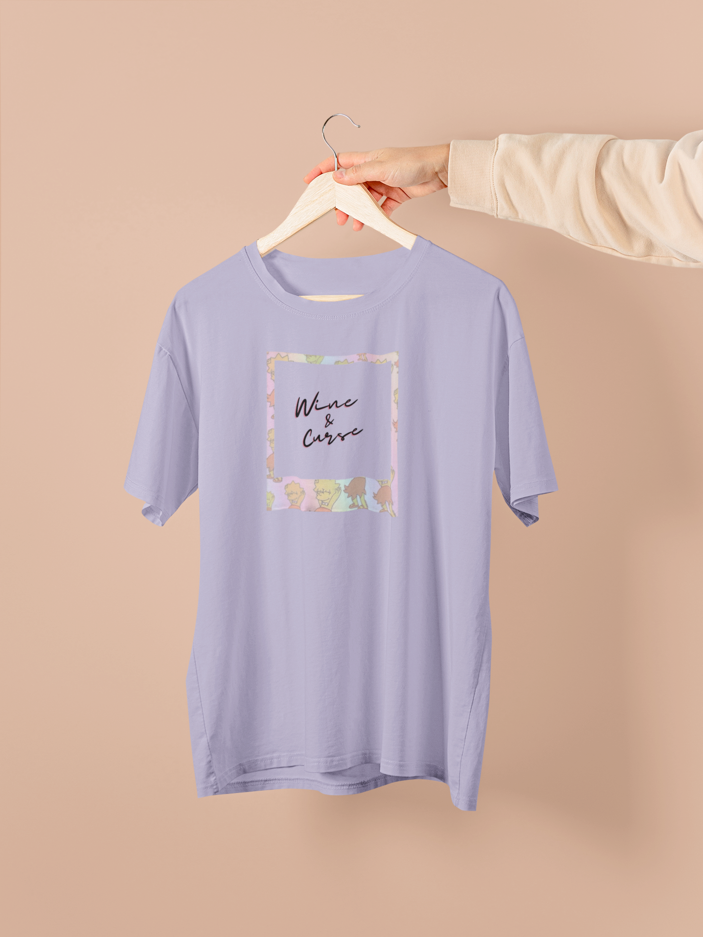 Wine and Curse Oversized T-Shirt - Image 2