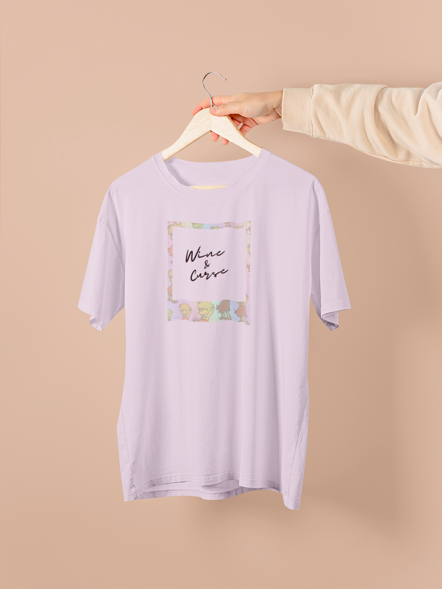 Wine and Curse Oversized T-Shirt - Image 3