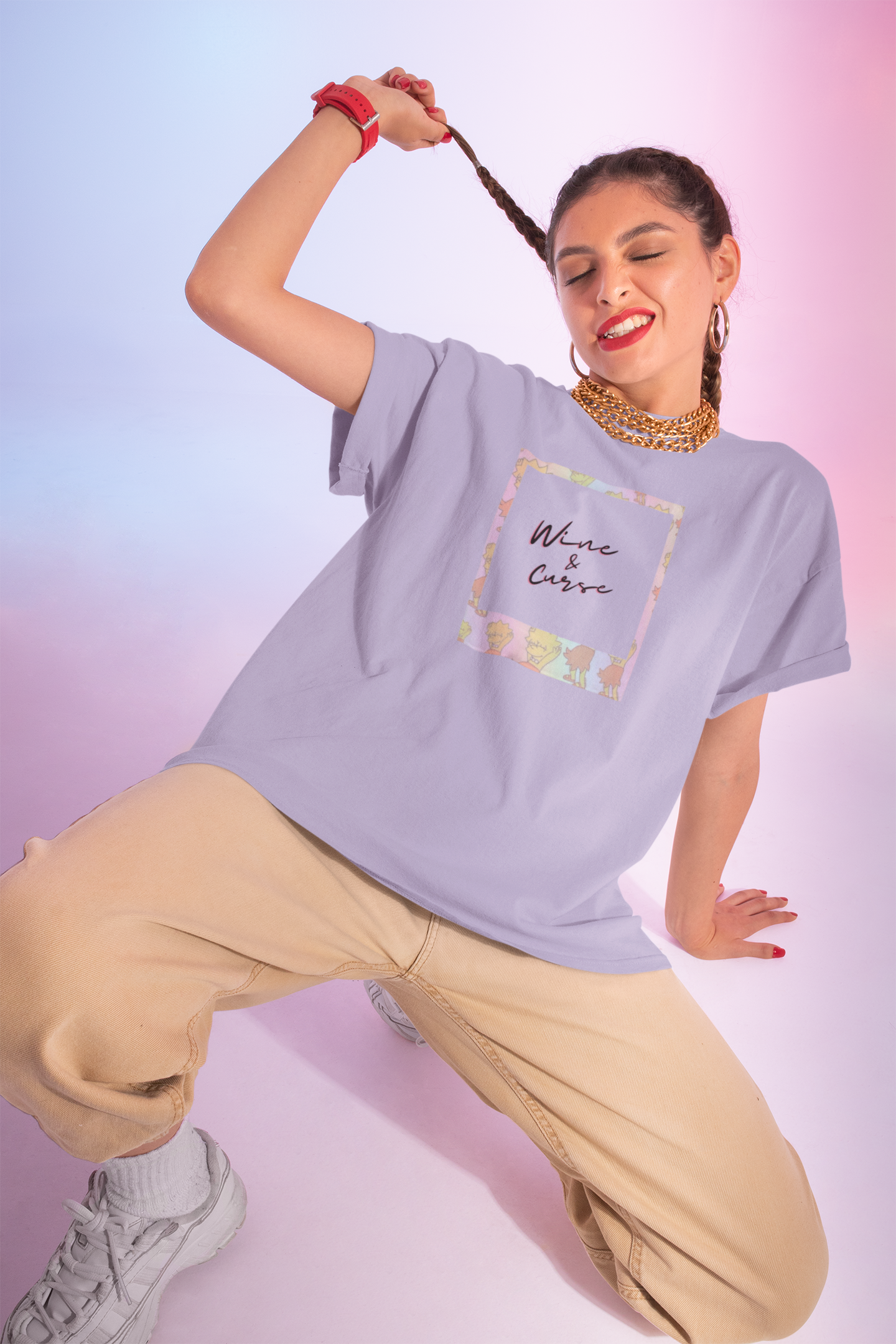 Wine and Curse Oversized T-Shirt